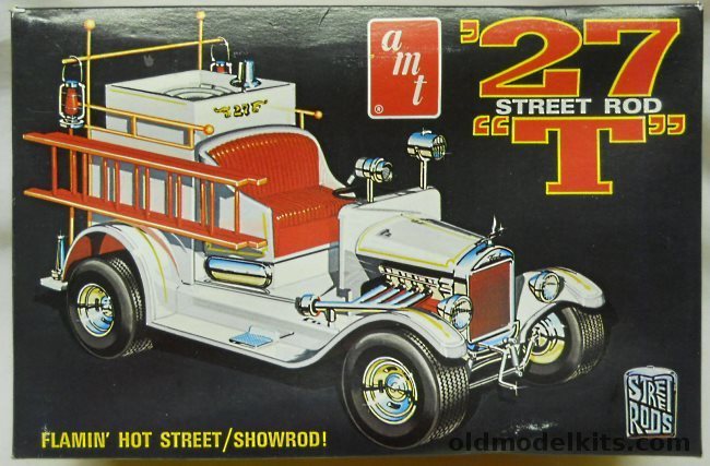 AMT 1/25 1927 Ford Model  T Old Time 1920s Fire Truck or Hot Rod, T143 plastic model kit